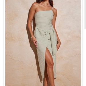Sage Green One Strap midi